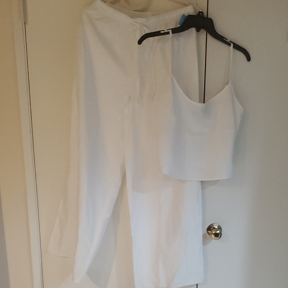 Princess Polly Paigy Set White Pant Set with Minimalist Design - Picture 6 of 14